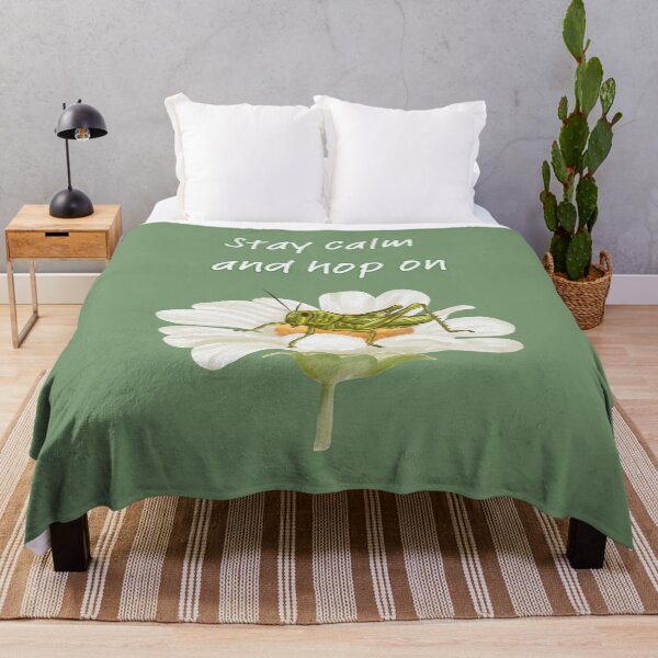 Item preview, Stay Calm and Hop On | Grasshopper on Daisy T-shirt designed and sold by SimpleUla.