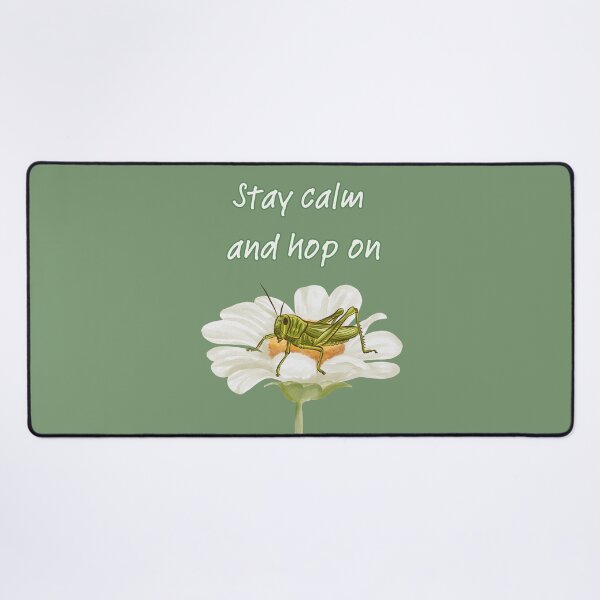 Item preview, Stay Calm and Hop On | Grasshopper on Daisy T-shirt designed and sold by SimpleUla.