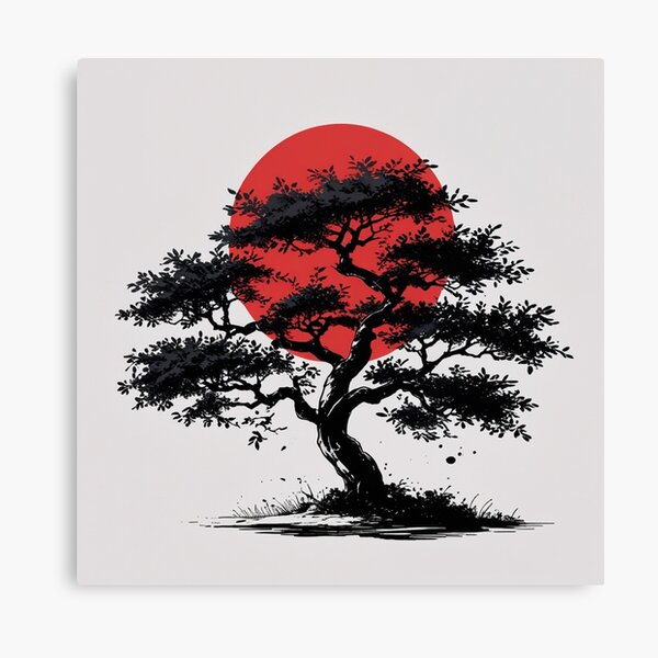 Artikel-Vorschau von Old dark tree in black with dense leaves, designt und verkauft von Rober96.