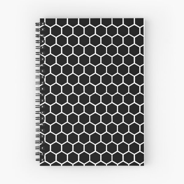 Item preview, White Honeycomb Pattern On Black Background designed and sold by OLAIZA.