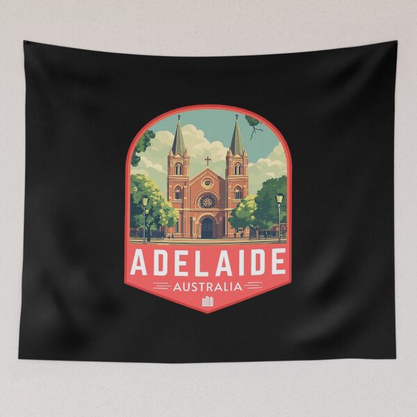 Item preview, Adelaide in South Australia Retro Art Travel Badge designed and sold by MaateoDesign.