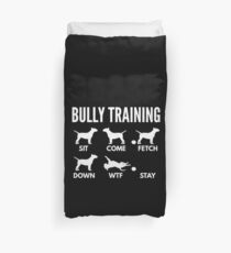 Bully Training English Bull Terrier Tricks Duvet Cover