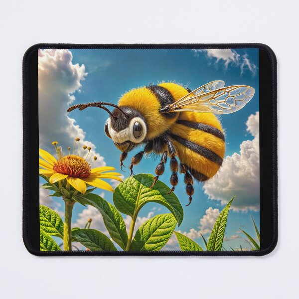 Item preview, Cute bee on yellow flower in cartoon style.  designed and sold by IaroslavB.