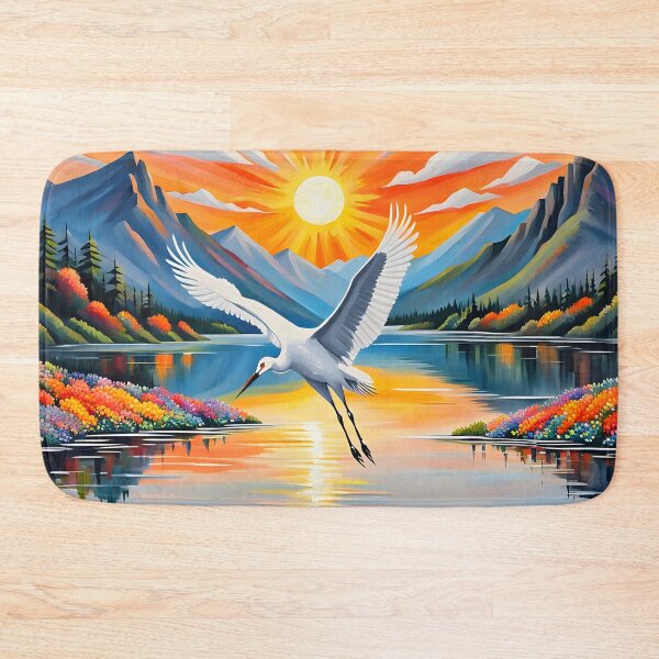 Item preview, White Crane Stork by Orikall designed and sold by HippieWorks.