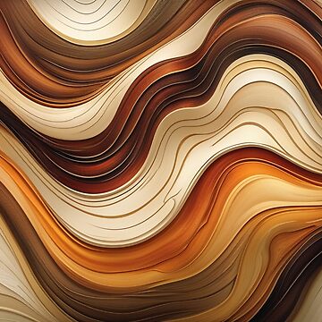Artwork thumbnail, Golden Currents: Flowing Earth Tones by PixelsArtist.com