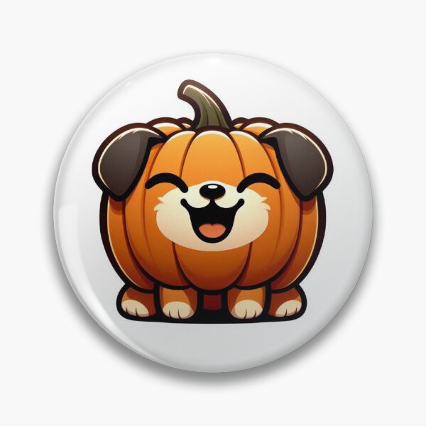 Item preview, Happy Pumpkin Dog Sticker – Cute Halloween Dog Design designed and sold by Main Street and Joy.
