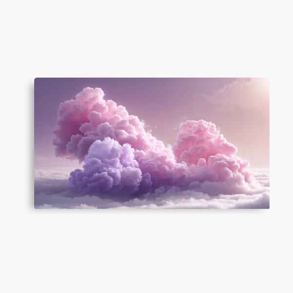 Dreamscape Clouds: Ethereal Pastel Skies Canvas Print