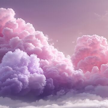 Artwork thumbnail, Dreamscape Clouds: Ethereal Pastel Skies by PixelsArtist.com