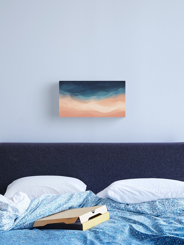 Thumbnail 2 of 3, Canvas Print, Desert Dreams: Sand and Starlit Skies designed and sold by PixelsArtst.