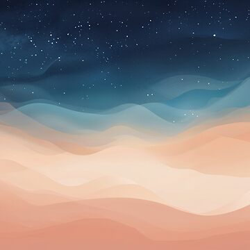 Artwork thumbnail, Desert Dreams: Sand and Starlit Skies by PixelsArtist.com