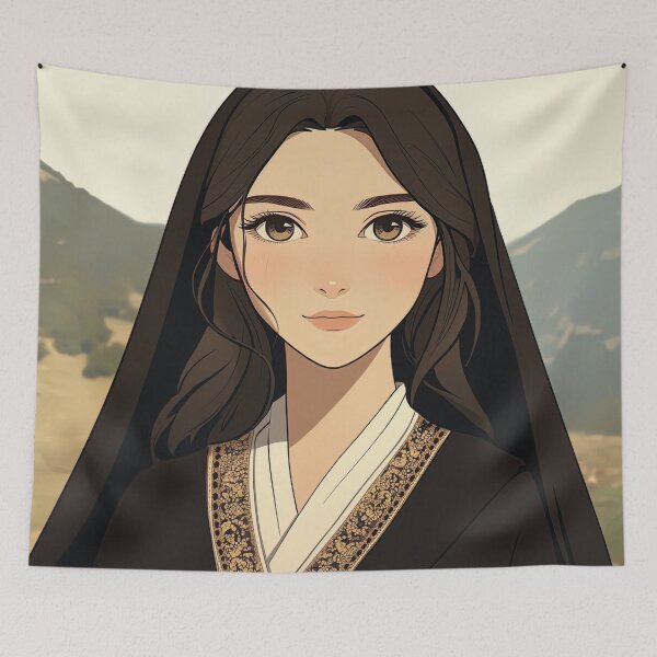 Item preview, Montenegrin woman | Anime style designed and sold by ComicsFactory.