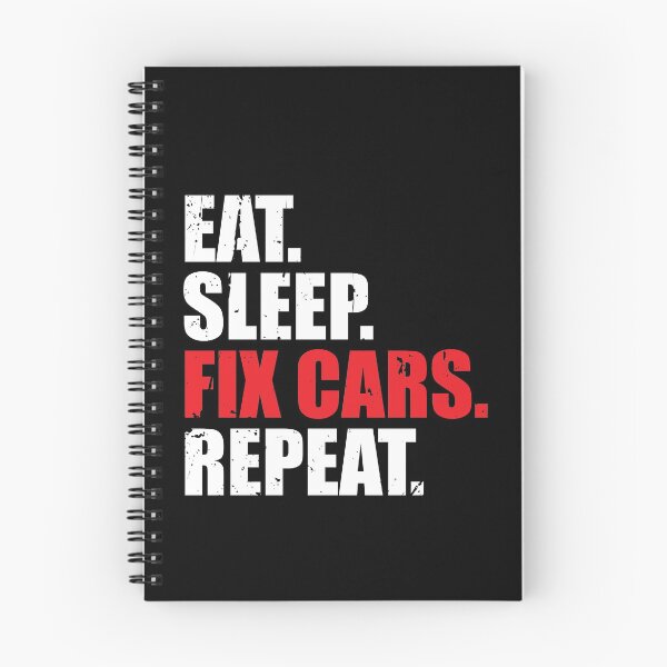 Item preview, Eat Sleep Fix Cars Repeat Funny Car Enthusiast designed and sold by spitzys.