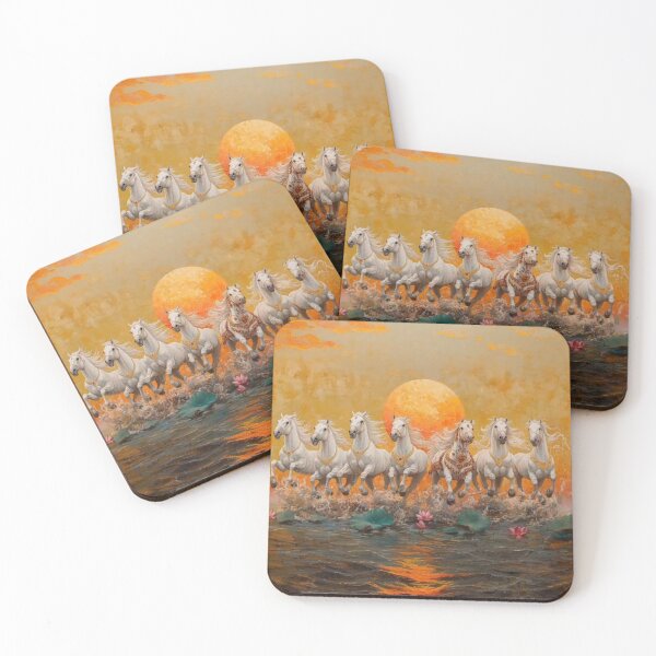 Item preview, Seven Horses Running Art of Living  designed and sold by Eshant.