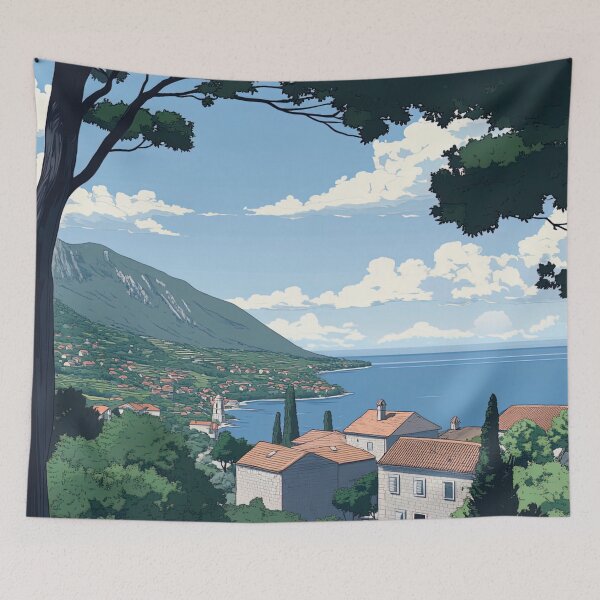 Item preview, Montenegro landscape | Anime style designed and sold by ComicsFactory.