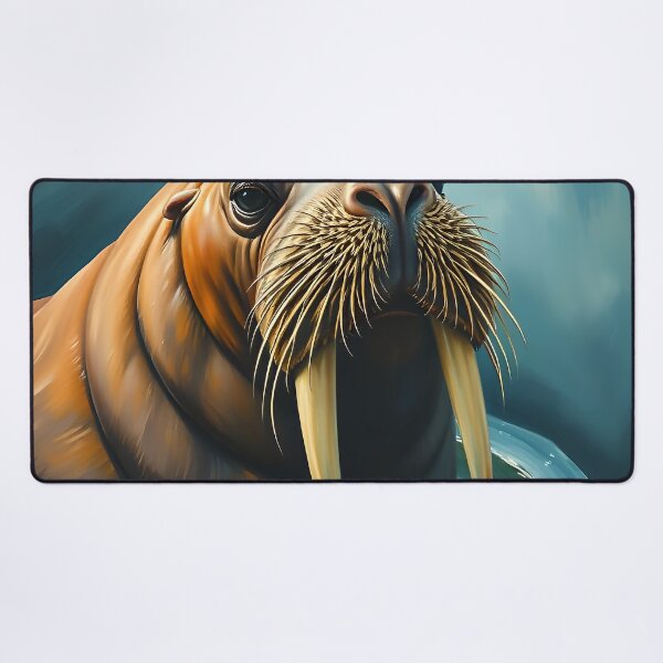 Item preview, Walrus Portrait Arctic Marine Nature Wildlife Conservation designed and sold by kakarikihill.