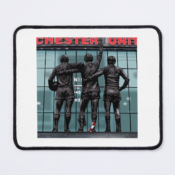 Item preview, Iconic Manchester United Trinity Statue – Legendary Red Devils Tribute designed and sold by GrizzlyCollective.
