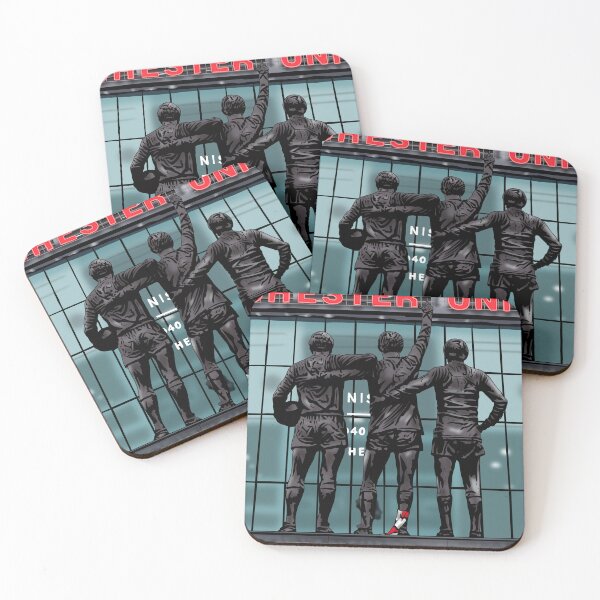 Item preview, Iconic Manchester United Trinity Statue – Legendary Red Devils Tribute designed and sold by GrizzlyCollective.
