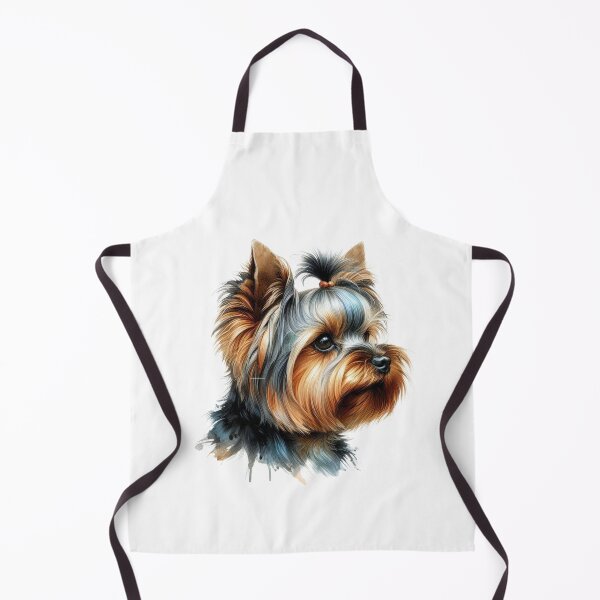 Item preview, Cute Yorkshire Terrier Headshot Watercolor Art designed and sold by adriana-holmes.