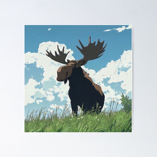 Item preview, moose | Anime style designed and sold by ComicsFactory.