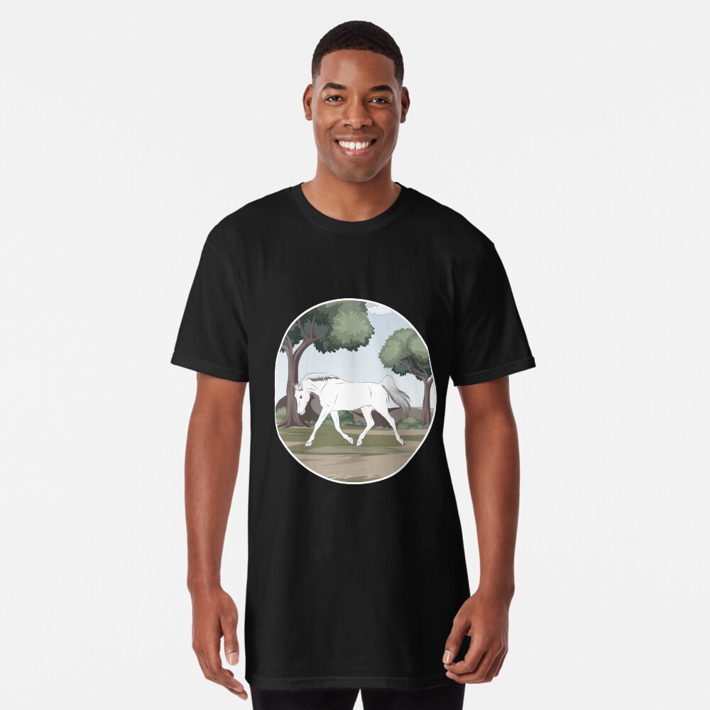 Aperçu de l'œuvre T-shirt long créée et vendue par WebEquitation.