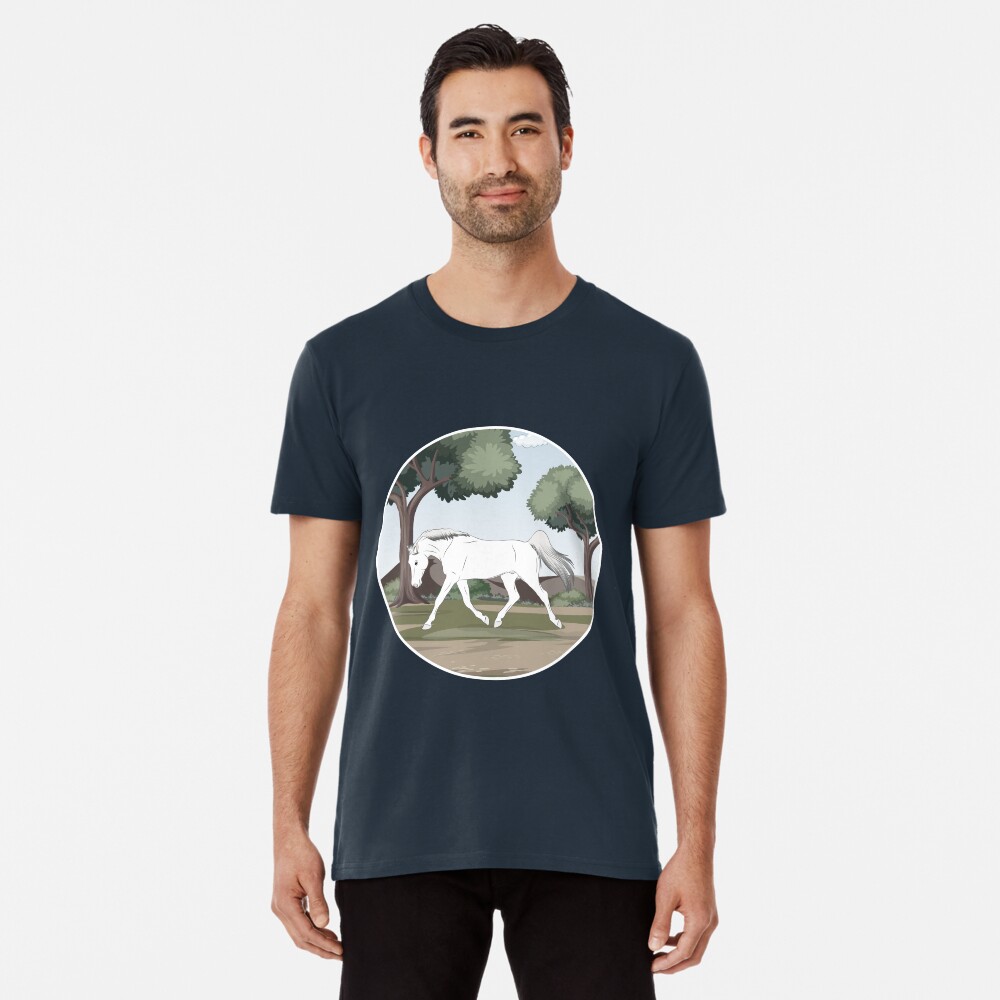 Aperçu de l'œuvre T-shirt premium créée et vendue par WebEquitation.