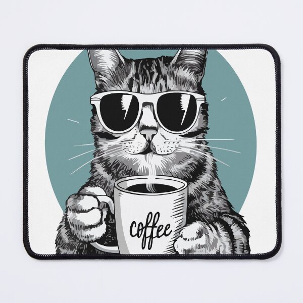 Item preview, coffee cat designed and sold by GraphicStyleX.