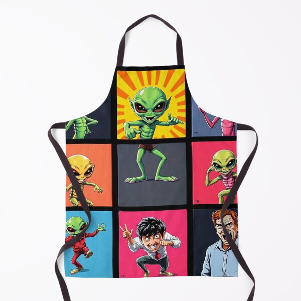 Item preview, Aliens - Human interactions - Series 3 - Chart 888/16000 - Dynamic Poses and Funny Expressions - Design for Cases, Stickers, Posters and more designed and sold by OUT OF THE BOX.