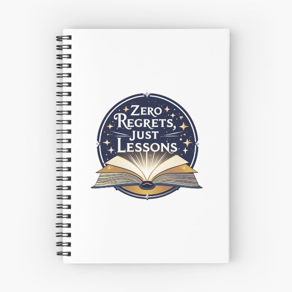 Item preview, Enlightened Pages: Zero Regrets, Just Lessons designed and sold by zoughlal.
