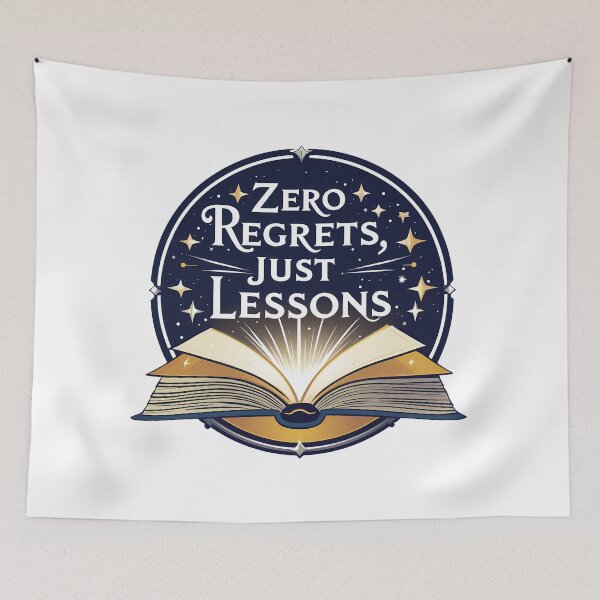 Item preview, Enlightened Pages: Zero Regrets, Just Lessons designed and sold by zoughlal.