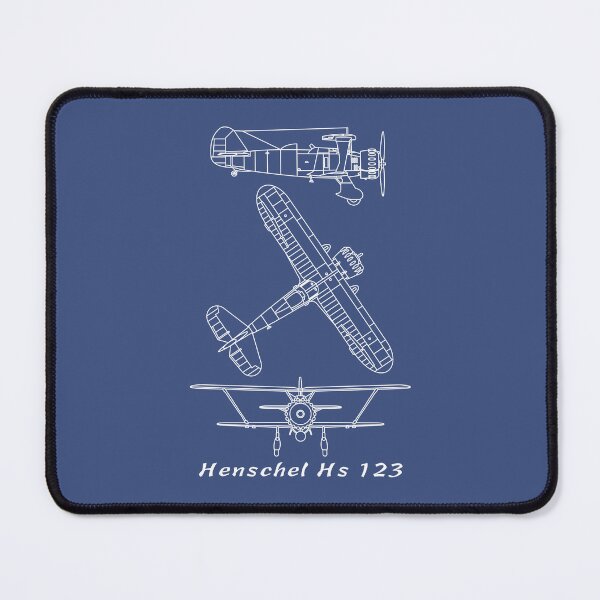 Item preview, Henschel Hs 123 WW2 Biplane Dive Bomber Blueprints designed and sold by MilitaryMart.