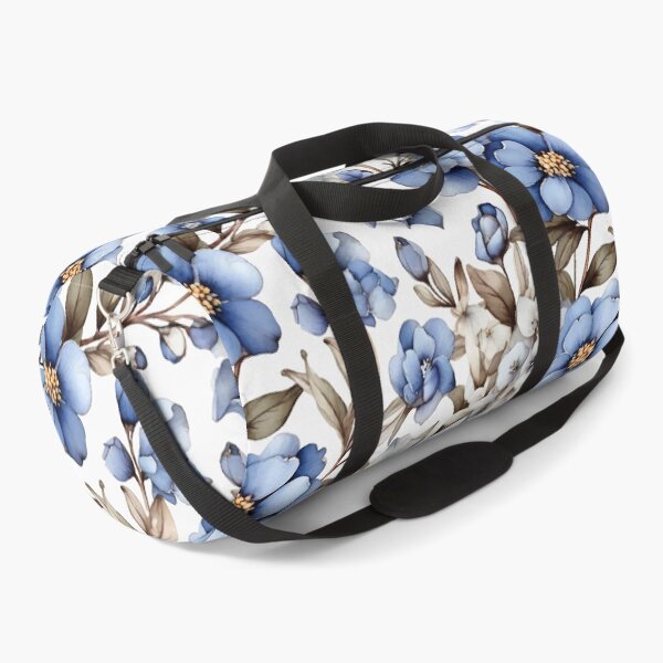 Item preview, delicate blue and white flowers, reminiscent of classic porcelain designs. designed and sold by fr-star.