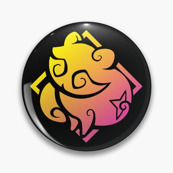 Item preview, Sayu Genshin Impact Character Neon Aestetic Symbol designed and sold by Kubala Designs.