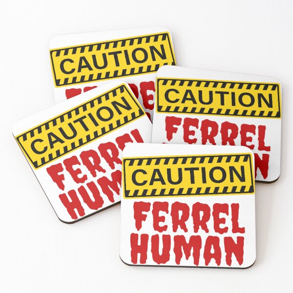 Item preview, Caution: Ferrel Human designed and sold by Chaos Fairy Creations.