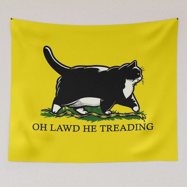 Item preview, Oh Lawd He Treading Tuxie designed and sold by KilkennyCat Art.