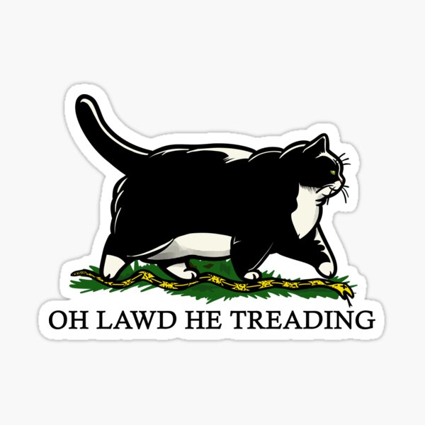 Item preview, Oh Lawd He Treading Tuxie designed and sold by KilkennyCat Art.