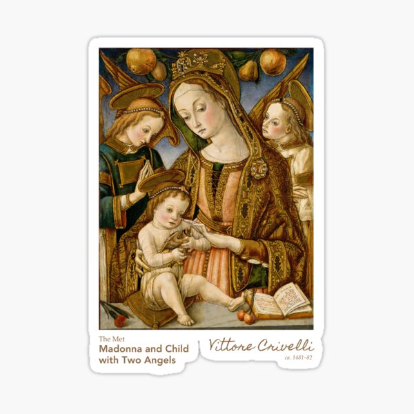 Item preview, Madonna and Child with Two Angels by Vittore Crivelli . The Met designed and sold by WeareSublime.