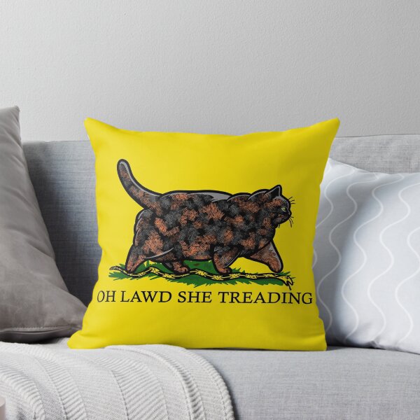 Vista previa del artículo con la obra «Oh, Dios, ella está pisando a Tortie», diseñado y vendido por KilkennyCat Art.