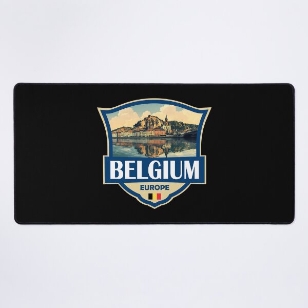 Item preview, Belgium Illustration Retro Badge designed and sold by KrisSidDesigns.