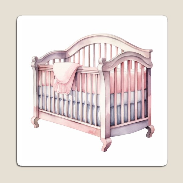 Item preview, Pretty Pink Baby Crib  designed and sold by Mermaid's Whimsy.