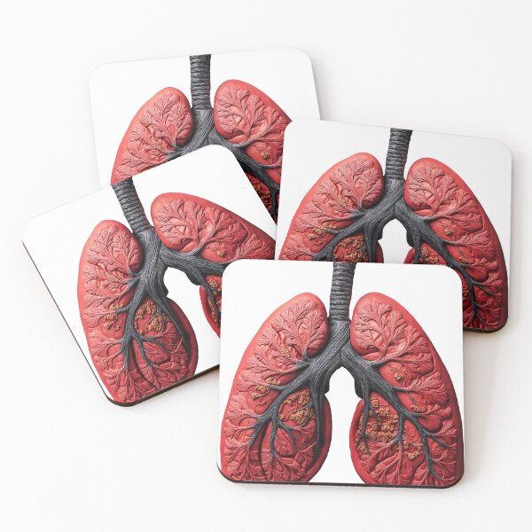 Item preview, Artistic Lung Illustration – Anatomical and Surreal Design designed and sold by inksavvystudio.