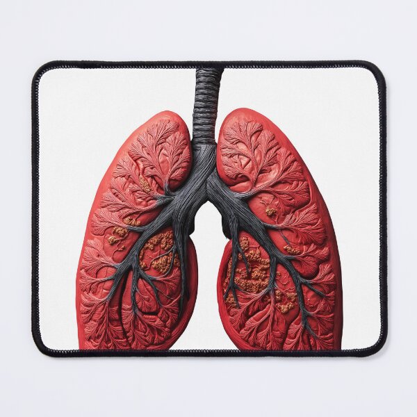 Item preview, Artistic Lung Illustration – Anatomical and Surreal Design designed and sold by inksavvystudio.