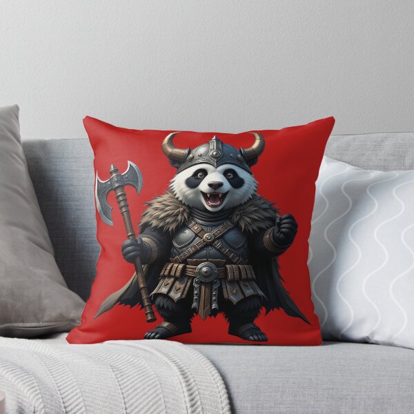 Item preview, Viking Panda Warrior - Epic Panda with Horned Helmet & Battle Axe Design designed and sold by atenyos.