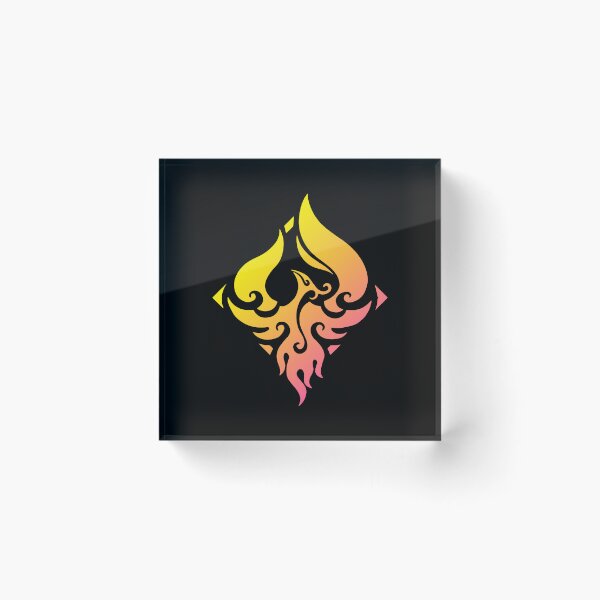 Item preview, Yae Genshin Impact Character Neon Aestetic Symbol designed and sold by Kubala Designs.