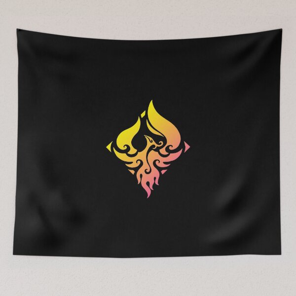 Item preview, Yae Genshin Impact Character Neon Aestetic Symbol designed and sold by Kubala Designs.