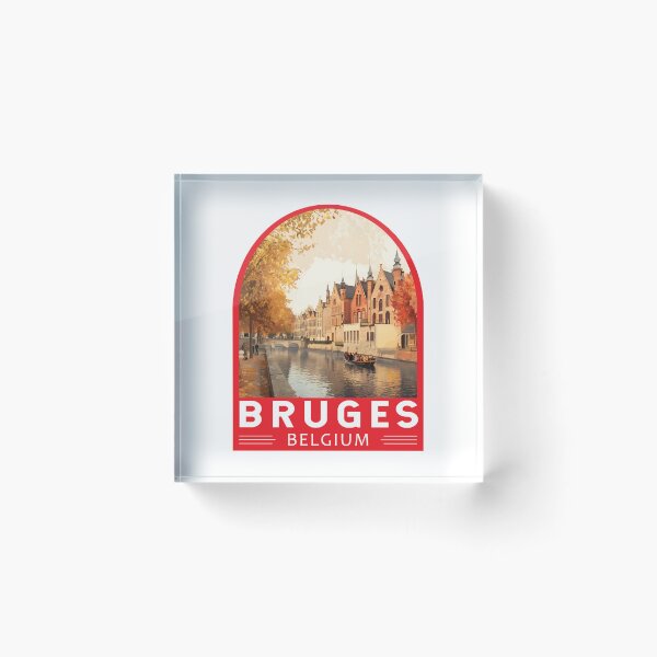 Item preview, Bruges Belgium Travel Art Emblem designed and sold by KrisSidDesigns.