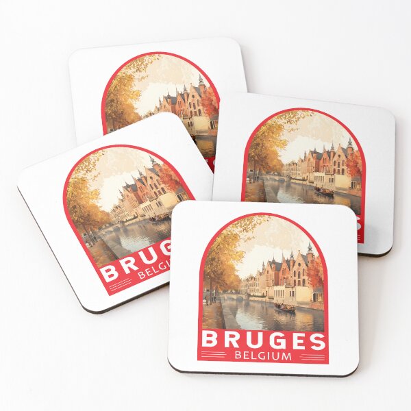 Item preview, Bruges Belgium Travel Art Emblem designed and sold by KrisSidDesigns.
