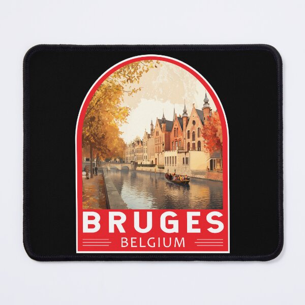 Item preview, Bruges Belgium Travel Art Emblem designed and sold by KrisSidDesigns.