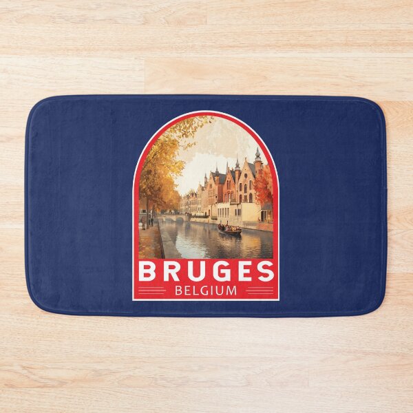 Item preview, Bruges Belgium Travel Art Emblem designed and sold by KrisSidDesigns.