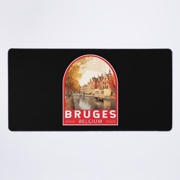 Item preview, Bruges Belgium Travel Art Emblem designed and sold by KrisSidDesigns.