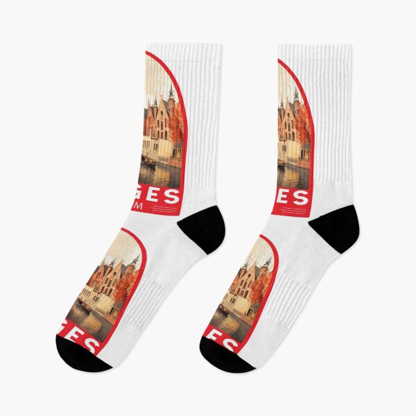 Item preview, Bruges Belgium Travel Art Emblem designed and sold by KrisSidDesigns.